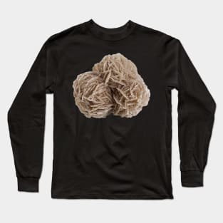 Desert Rose Selenite Mineral Sample Long Sleeve T-Shirt
